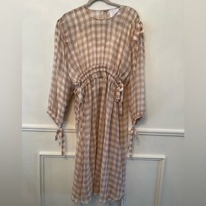 ASOS gingham bow dress